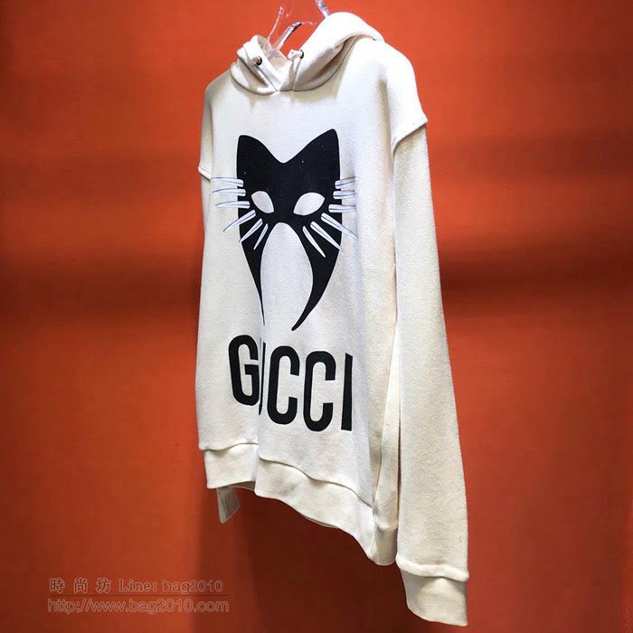 Gucci男裝 19/20FW新款連帽衛衣 最高品質 古奇黑色男衛衣 男士秋季最新單品  tzy2384